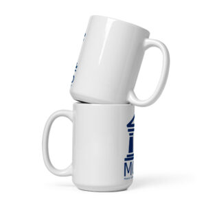 White glossy mug